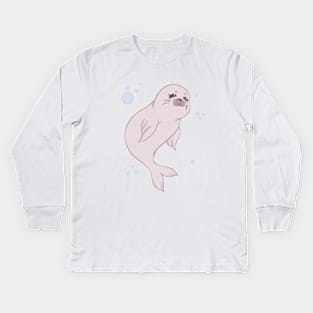 FFXIV - Salt and Pepper Seal [Light] Kids Long Sleeve T-Shirt